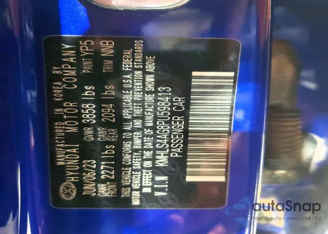 2023 Hyundai Elantra Sel из США, поврежденный, VIN KMHLS4AG8PU598413